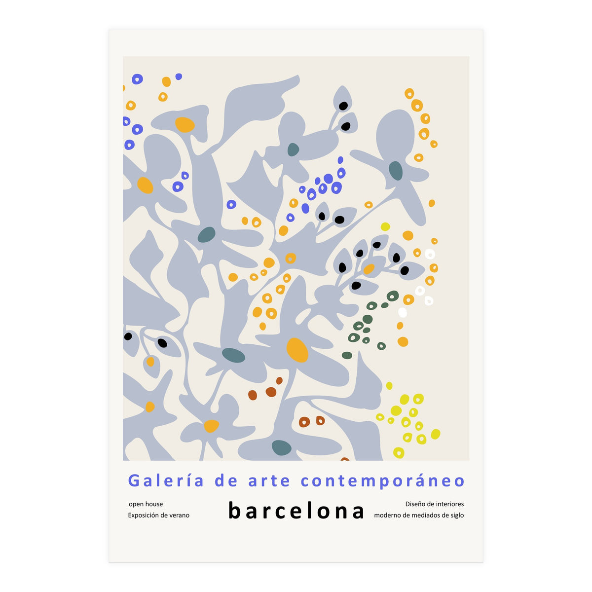Contemporary art gallery Barcelona design and interior (Print Only)