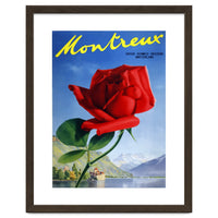 Red Rose on Montreux, Switzerland