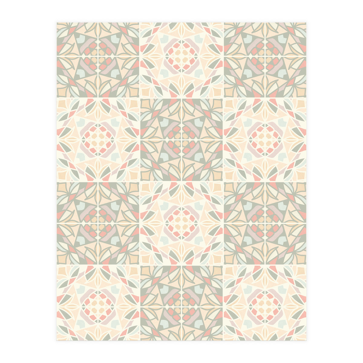 Kaleido Glass Pastels Tiles (Print Only)