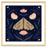 Moth And Flowers thumbnail