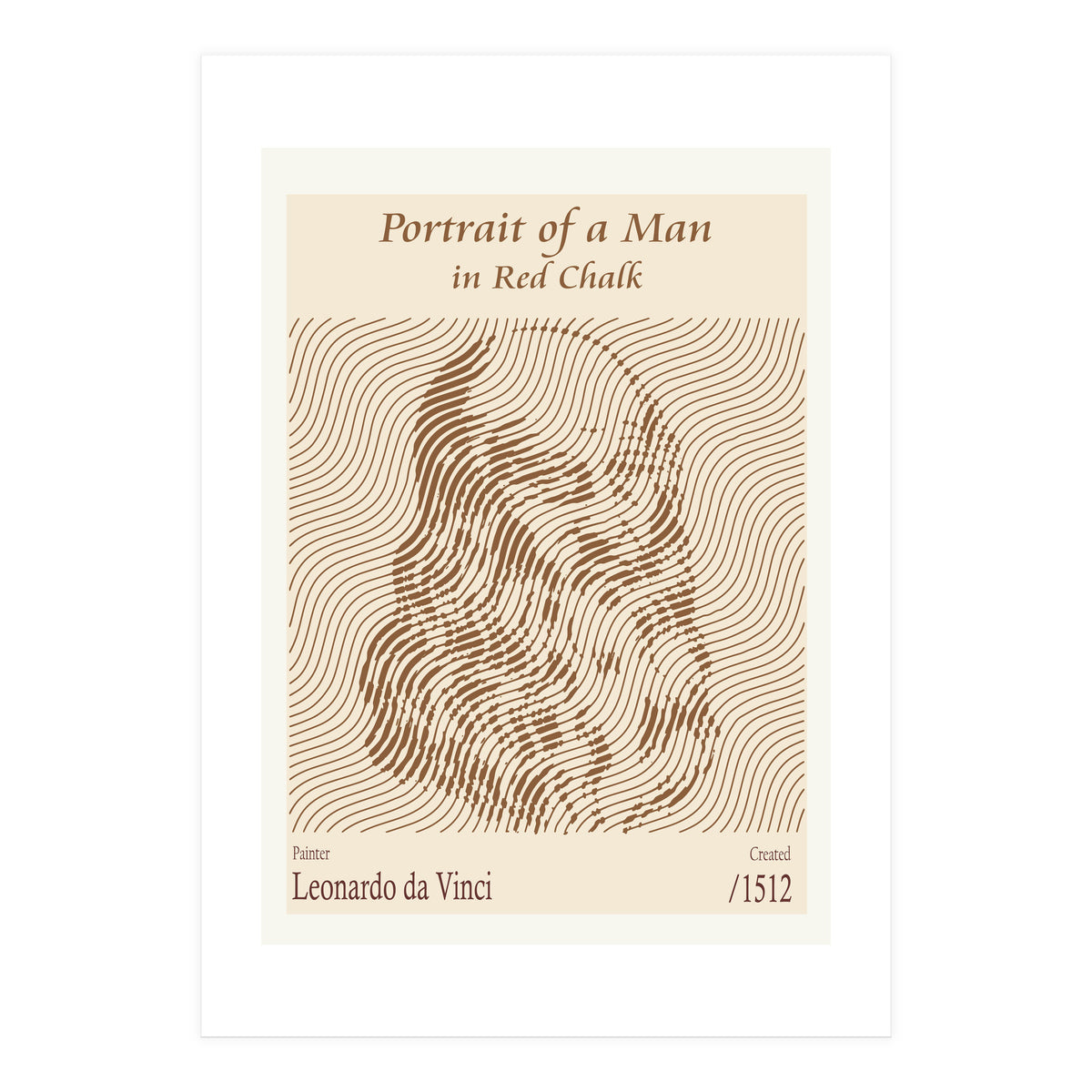 Portrait Of A Man In Red Chalk (self Portrait) – Leonardo Da Vinci (1512) (Print Only)