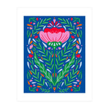 Bold Symmetrical Floral  (Print Only) thumbnail