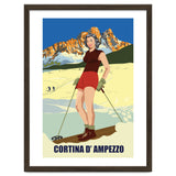Ski Girl at Cortina D'Ampezzo, Italy thumbnail