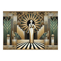 Golden Twenties Flair In Art Deco (Print Only)