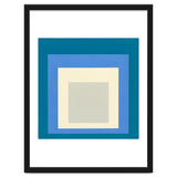 JOSEF ALBERS - HOMAGE TO THE SQUARE: BLUE WHITE GREY thumbnail