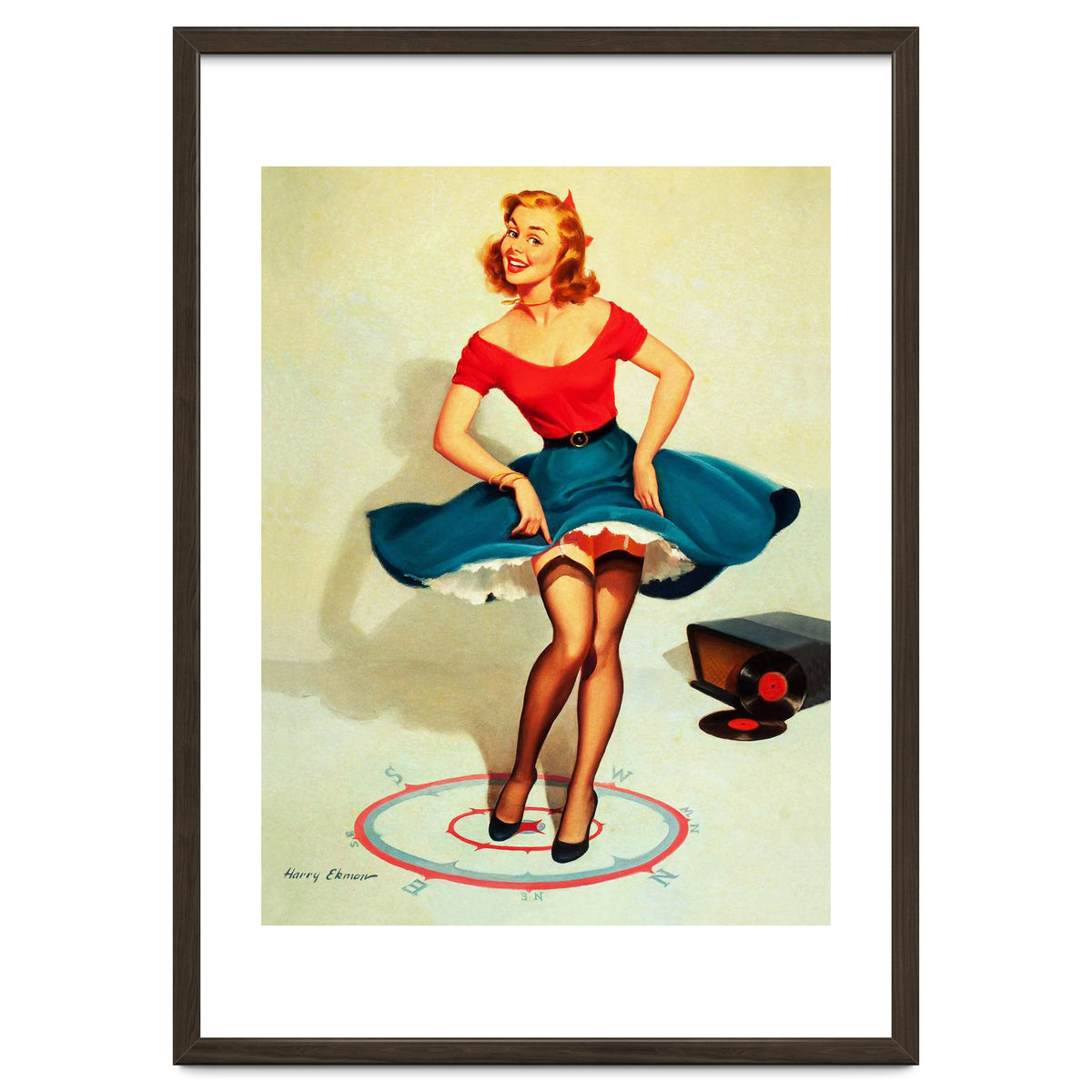 Pinup Dancing Girl
