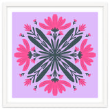 Magenta mandala flowers thumbnail