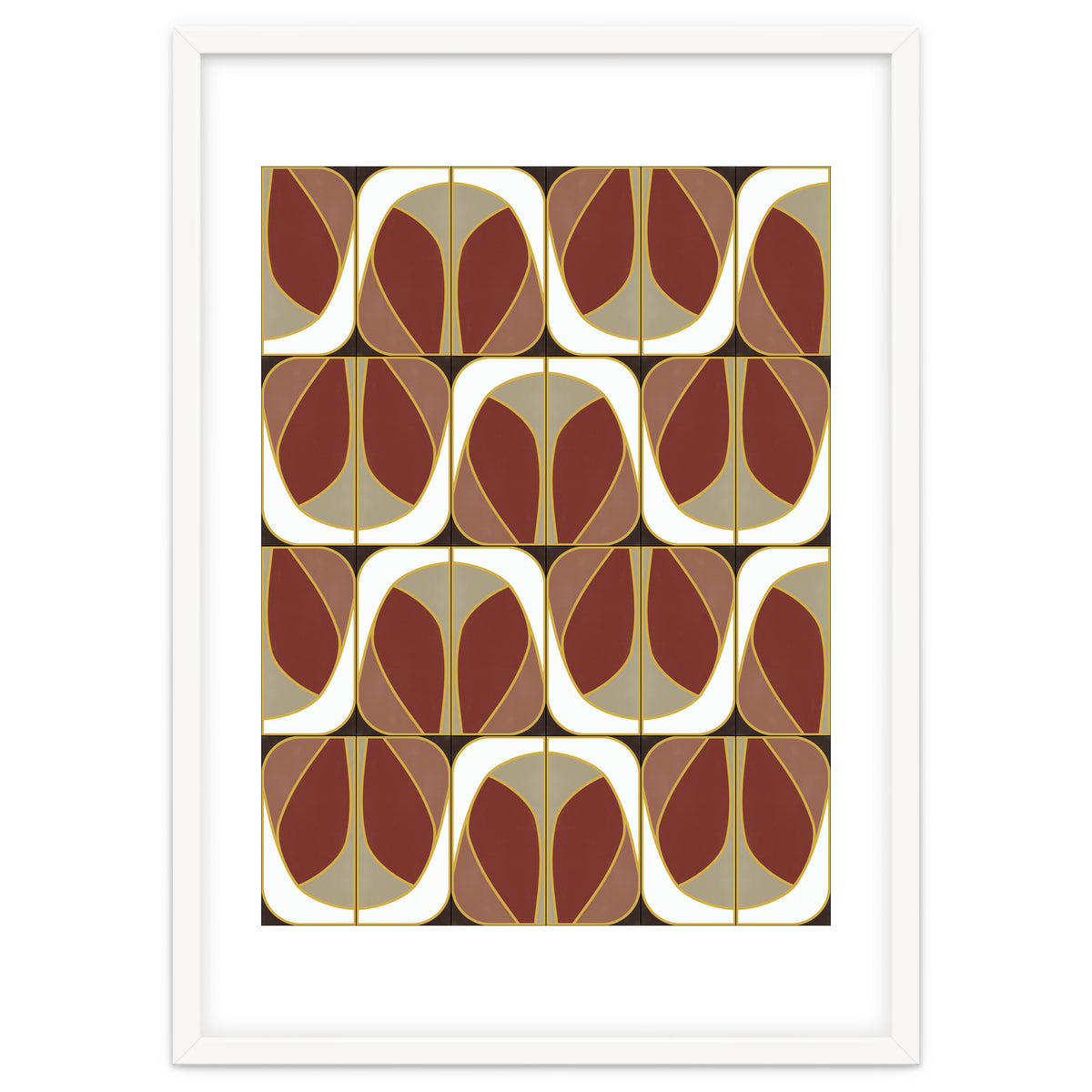 Umber Deco Mixed Tiles