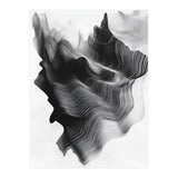 Abstract Black And White Wavy Lines Forming Organic Shapes (Print Only) thumbnail