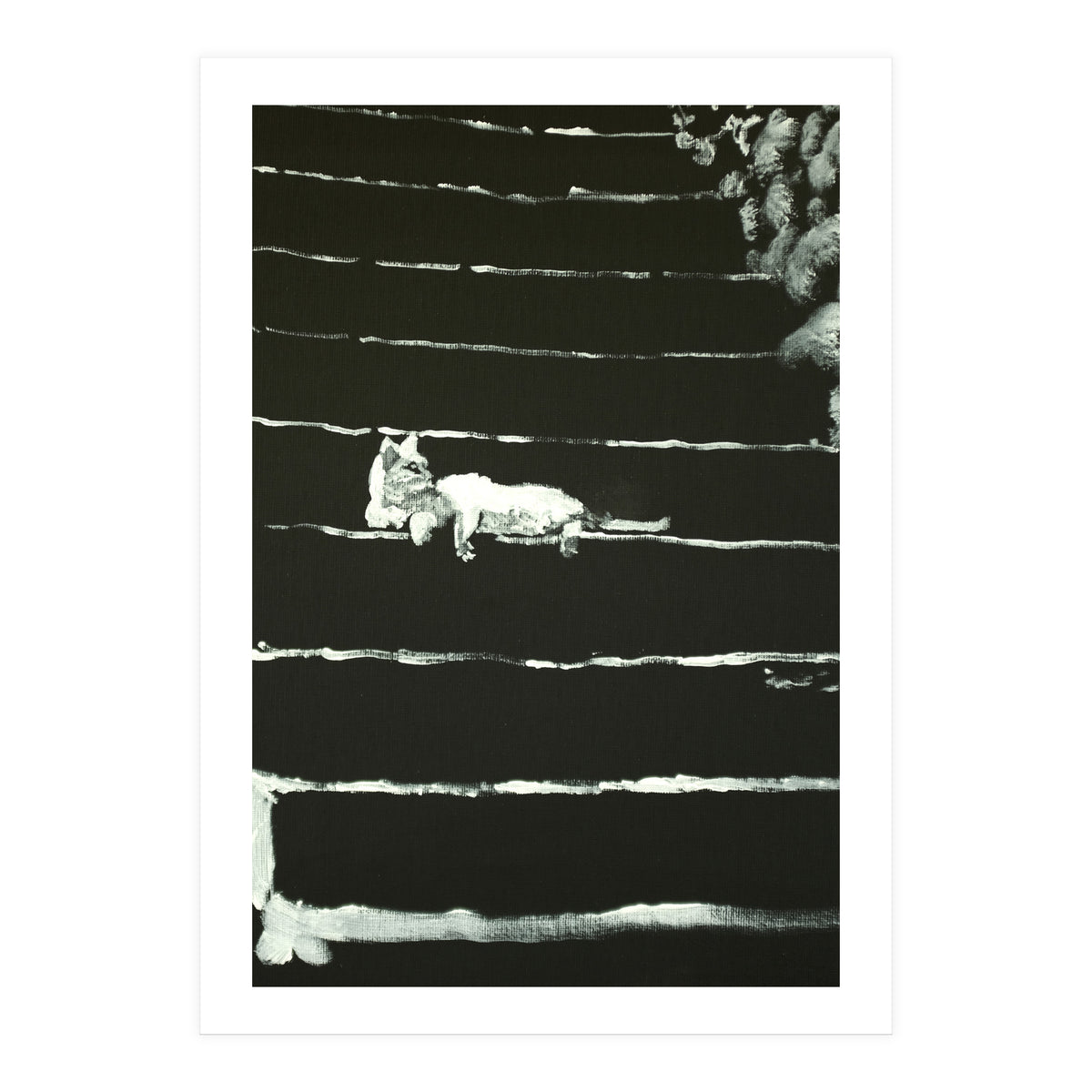 Cat On Stairs (Print Only)