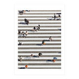 Rain Crossing | Polka Dots Zebra Crossing On The Street | Rain Eclectic Modern Graphic Design (Print Only) thumbnail