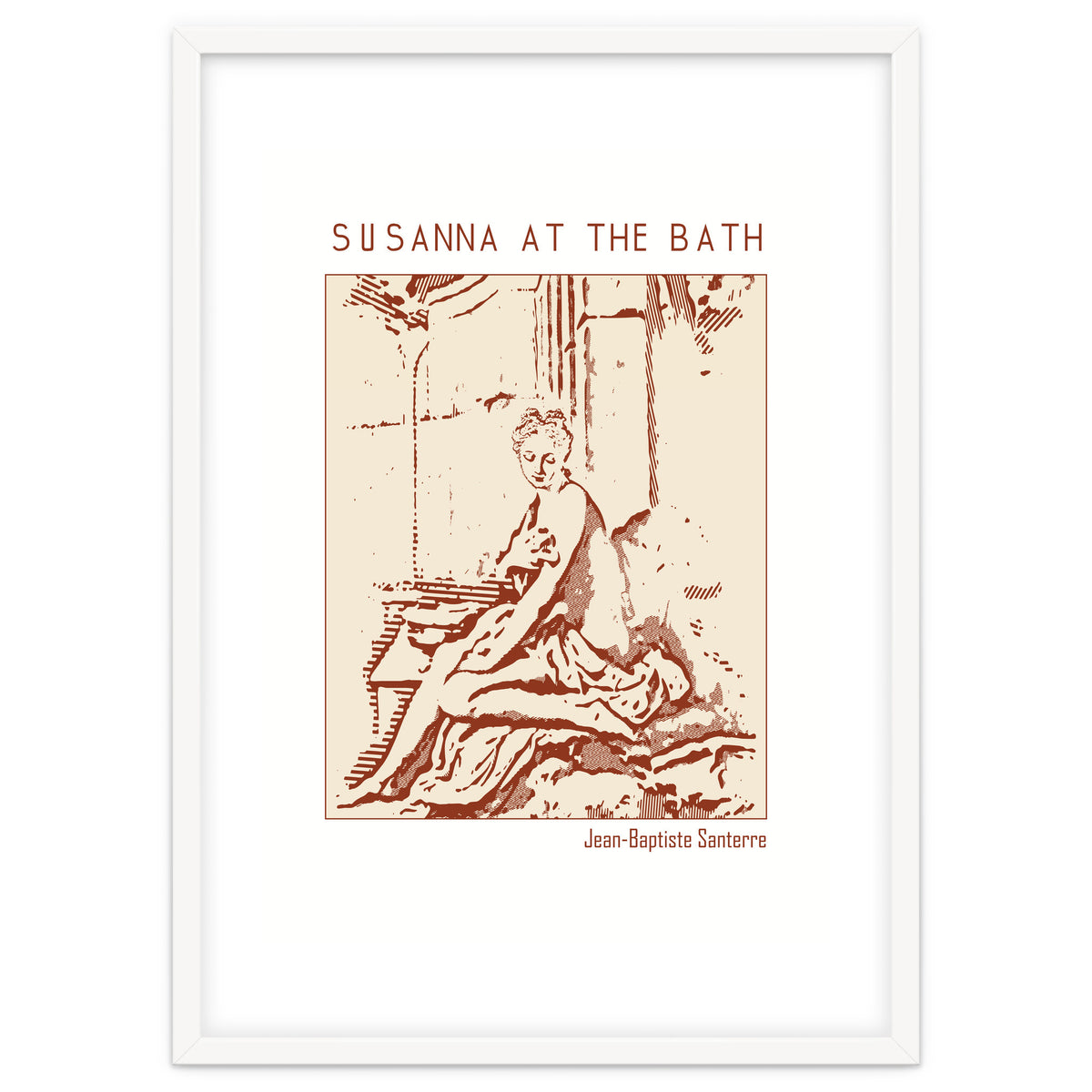 Susanna At The Bath – Jean Baptiste Santerre