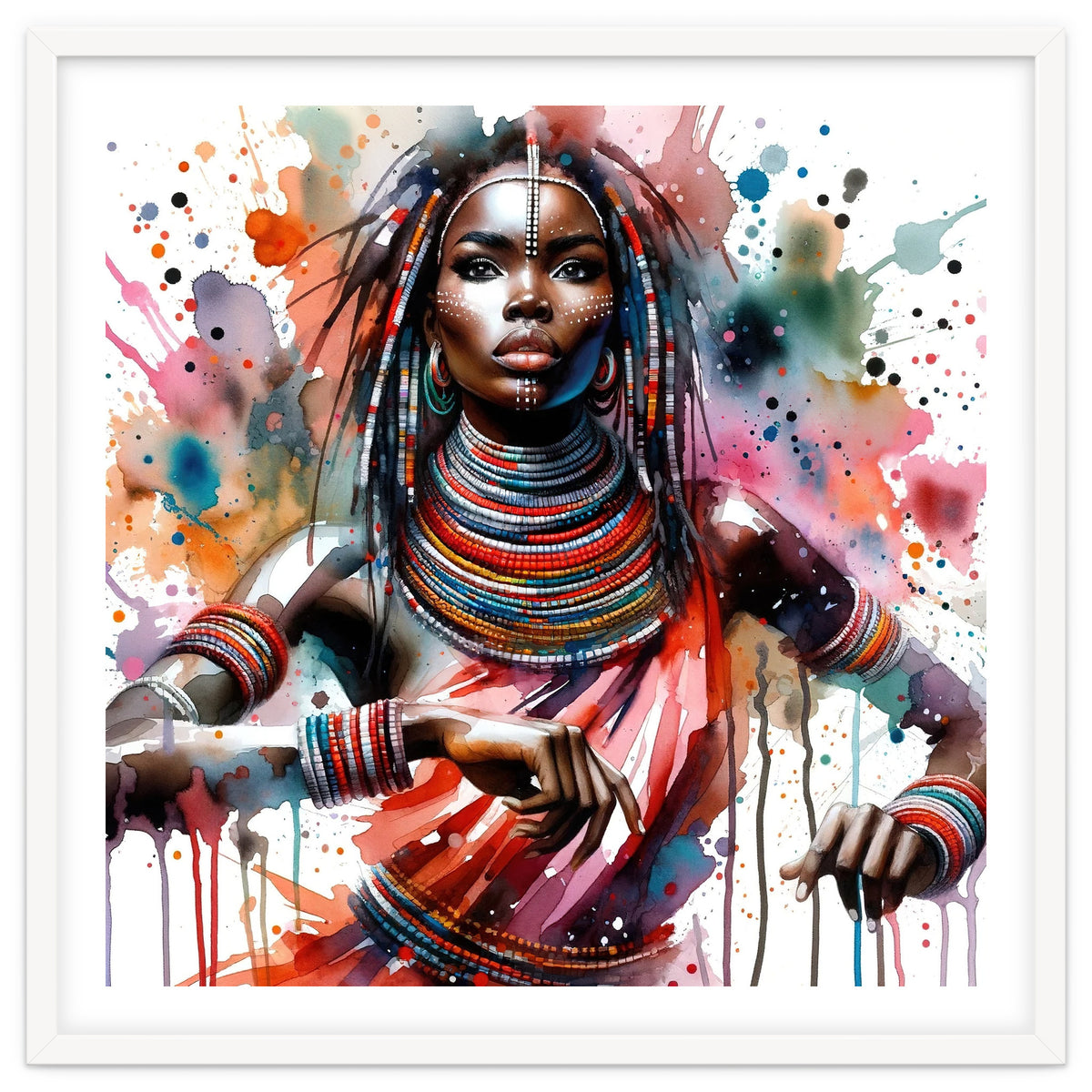 Beaded Majesty Dancer Portrait