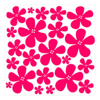Pink Flowers Pattern (Print Only)