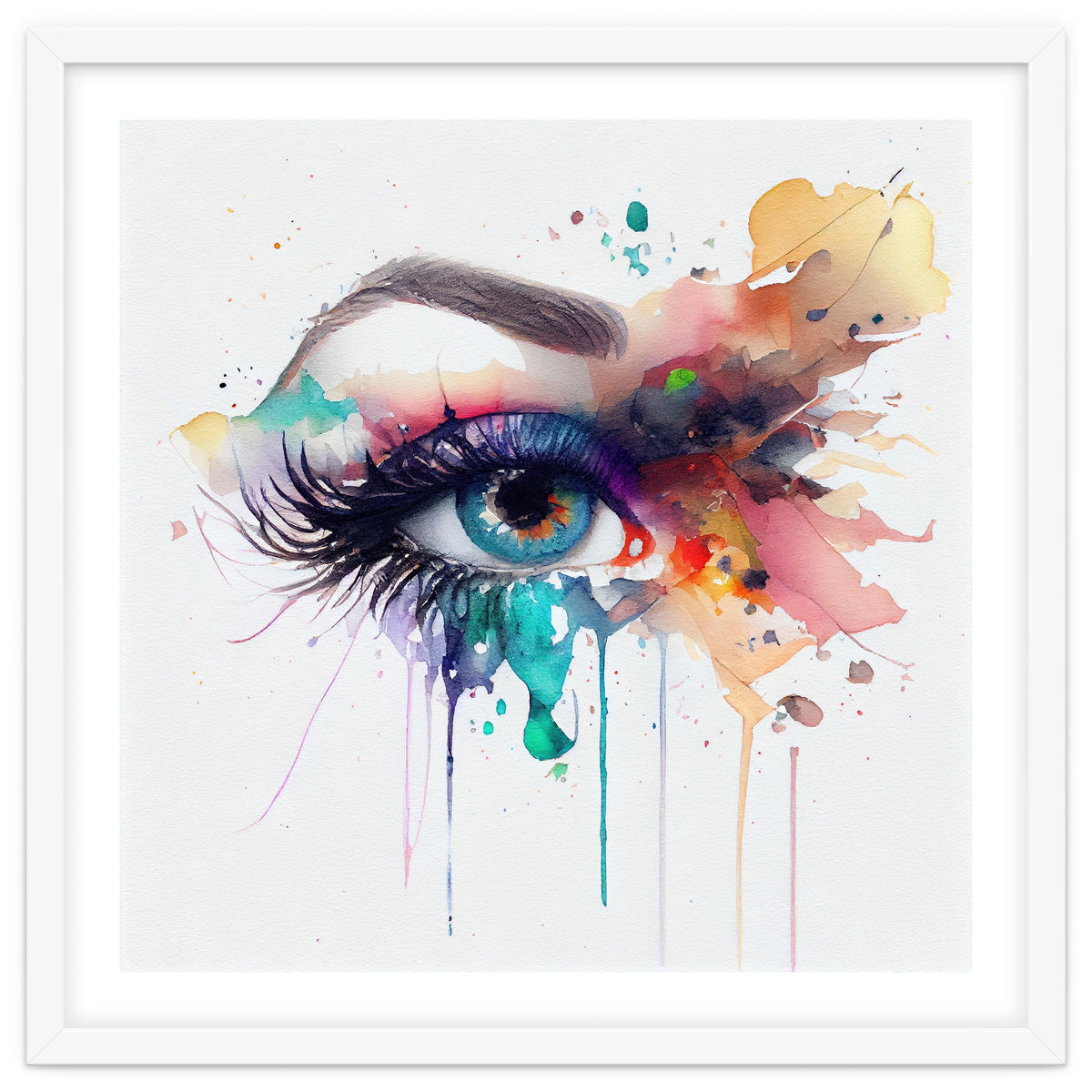 Watercolor Woman Eye #2