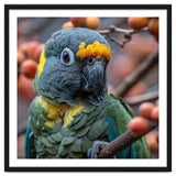 Yellow Headed Amazon Parrot Close Up Portrait thumbnail