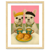 French Bulldogs At Breakfast Café thumbnail