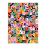 Life On A Checkboard, Abstract Maximalism Eclectic Painting, Bohemian Pop Of Color Illustration (Print Only) thumbnail