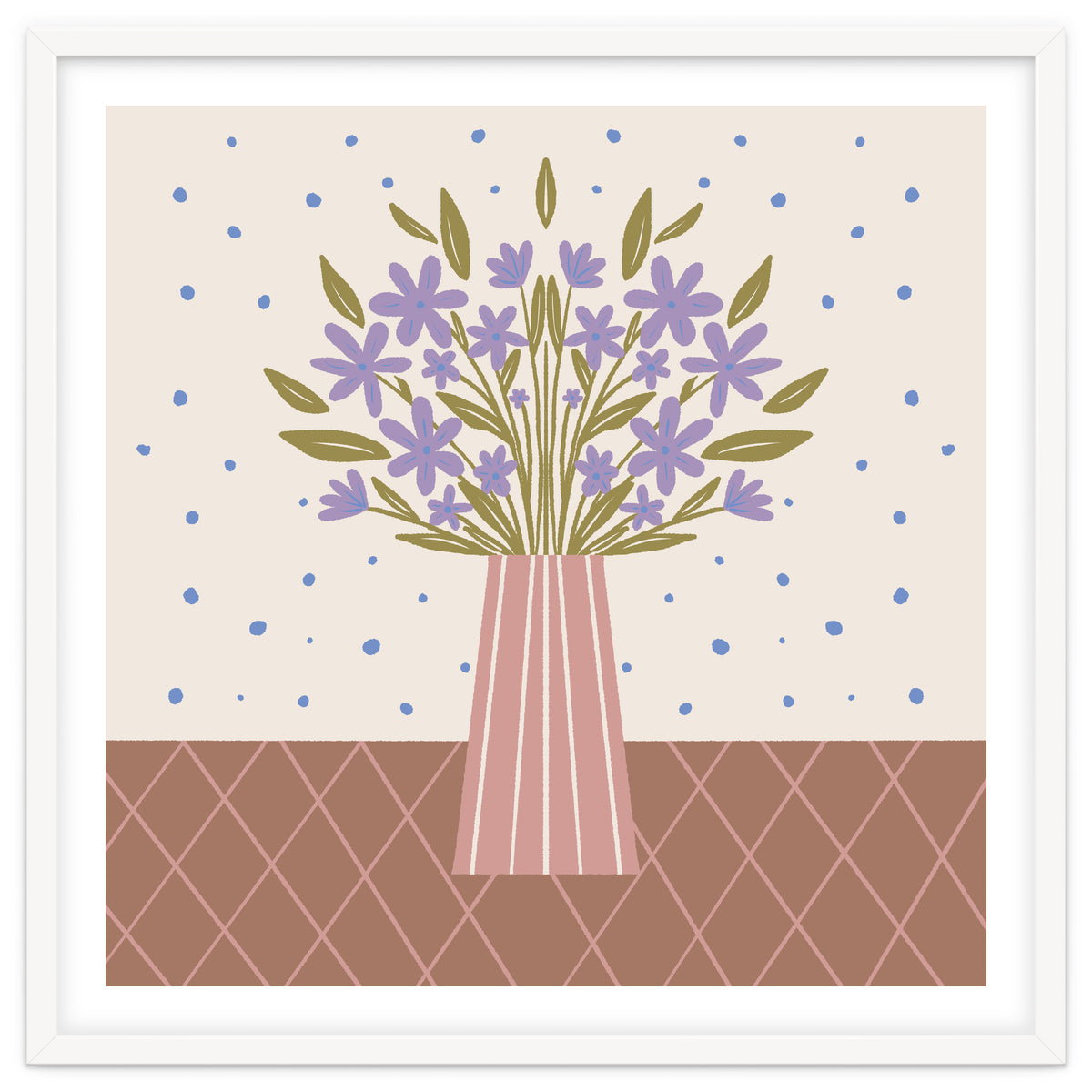 Flower Vase Mocha Mousse