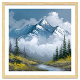 Majestic Peaks in Morning Mist thumbnail