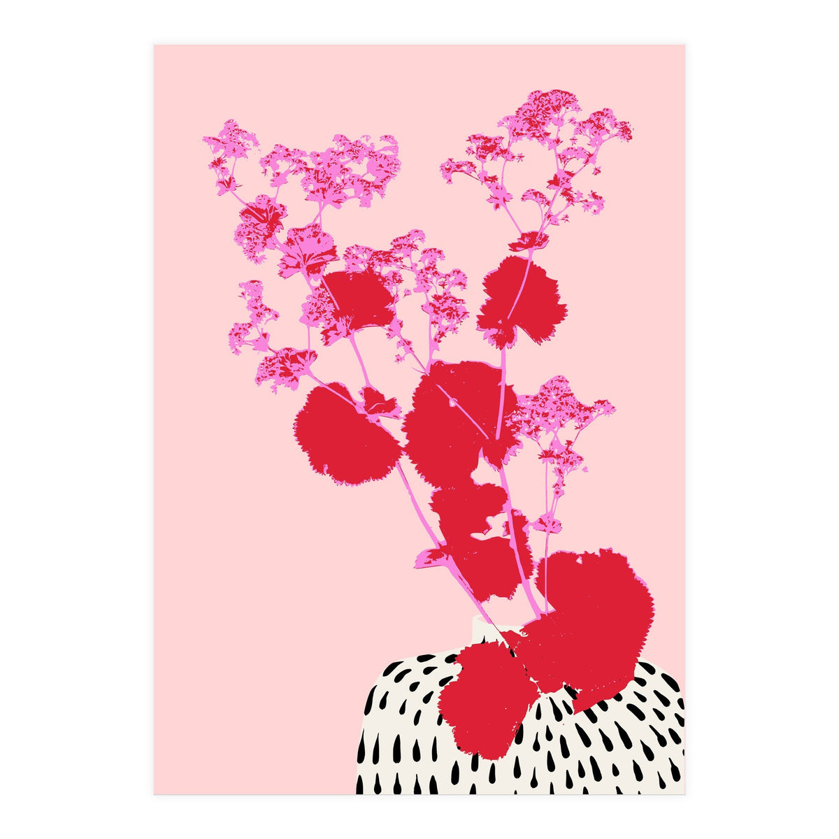 Plant based happyness ladys mantle still life (Print Only)