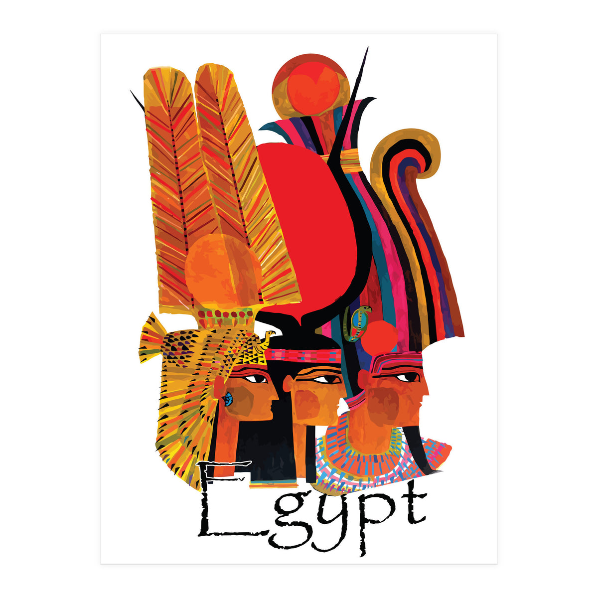 Egypt, Three Ladies (Print Only)