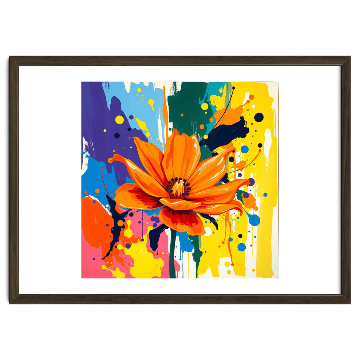 Modern Vibrant Flower