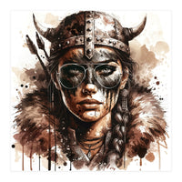 Modern Viking Woman Portrait (Print Only)