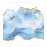 Blue & Gold Glitter Agate Texture 05 (Print Only) thumbnail