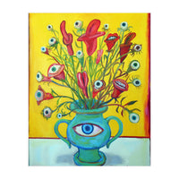 Flores Con Ojos Y Bocas (Print Only)