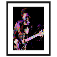 BB King. King Blues Guitarist. Blues Musician Legend Colorful