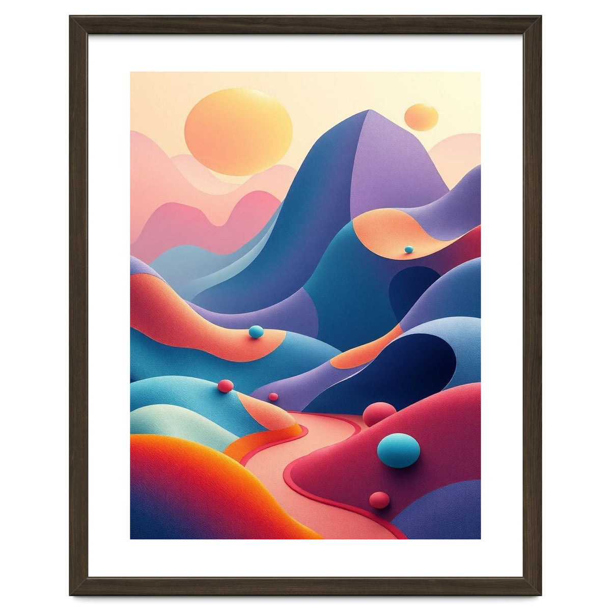 Colorful Surreal Dreamscape Digital Art