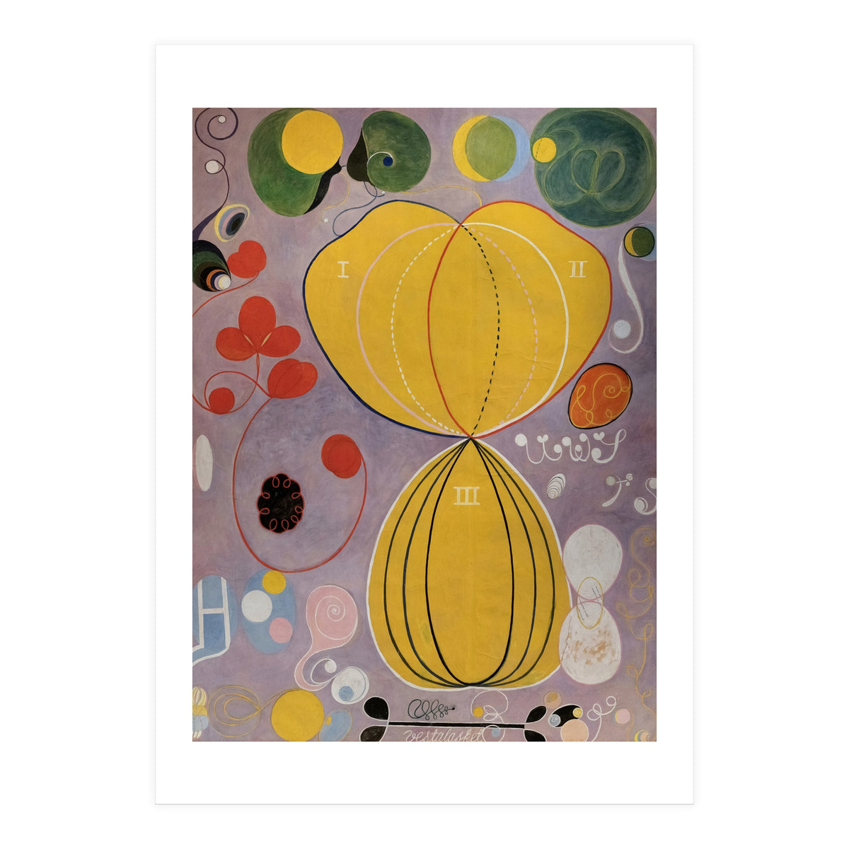 Hilma af Klint - The Ten Largest No 5 Adulthood Abstract Spiritual Art (Print Only)