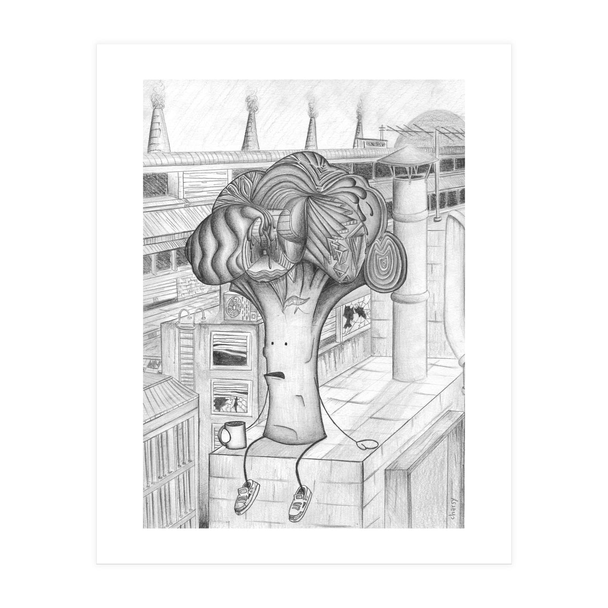 Mr Brokkoli by Charsy  (Print Only)