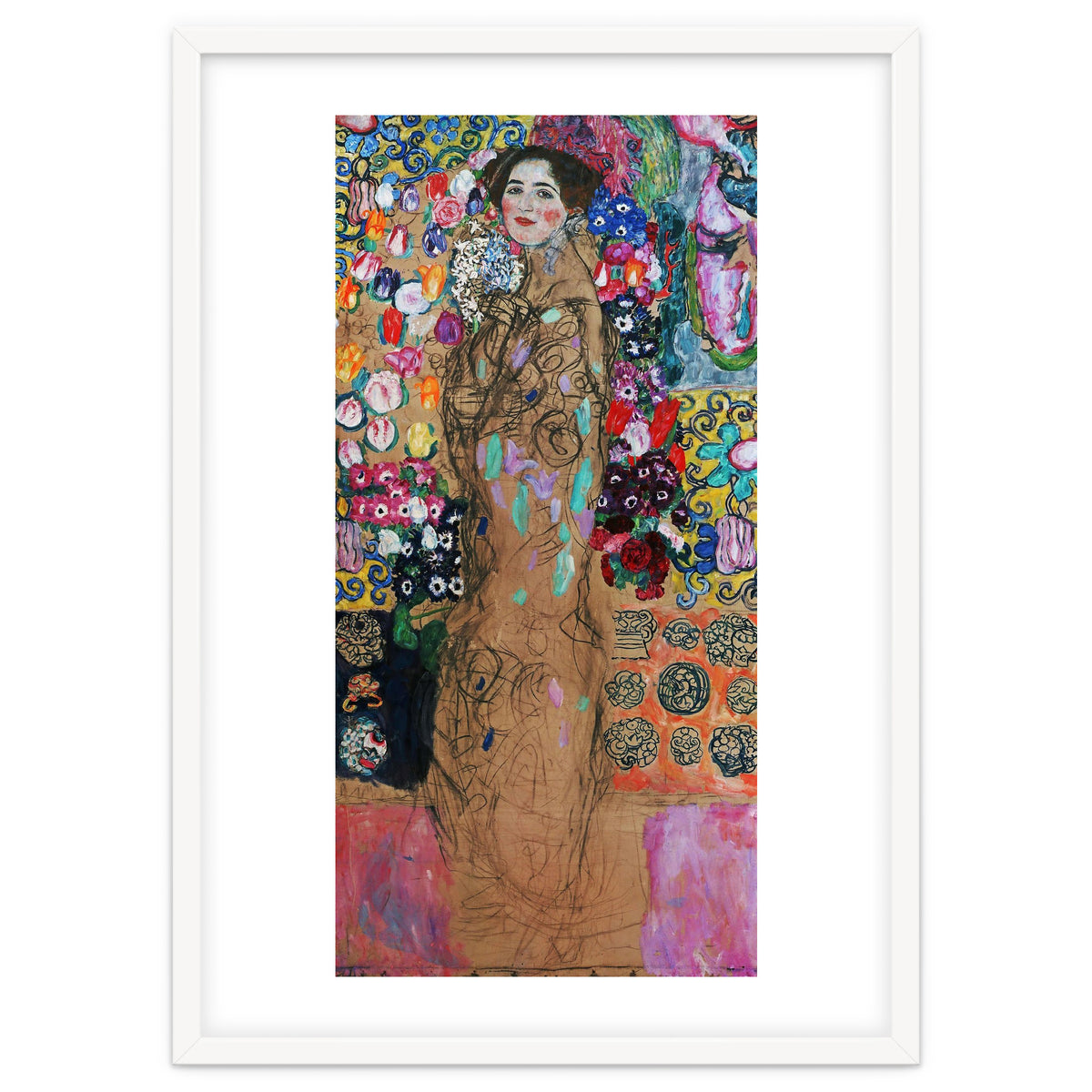 Gustav Klimt / 'Retrato de Maria Munk', 1917, Oil on canvas, 180 x 90 cm.