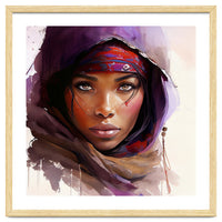 Watercolor Tuareg Woman #6