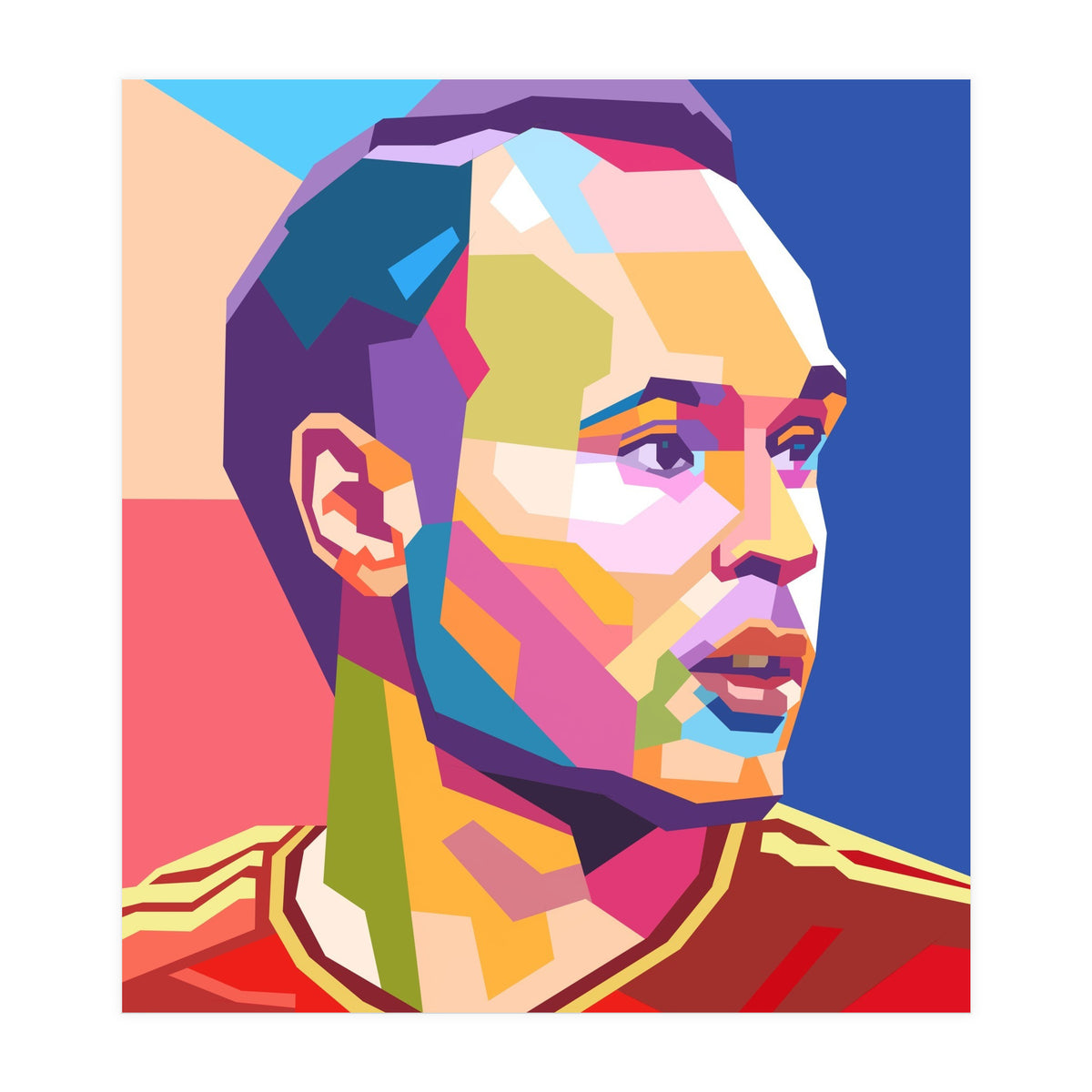 Iniesta pop art portrait (Print Only)