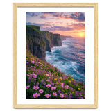 Coastal Sunset Wildflowers: Dramatic Ocean Cliffs and Floral Meadow thumbnail