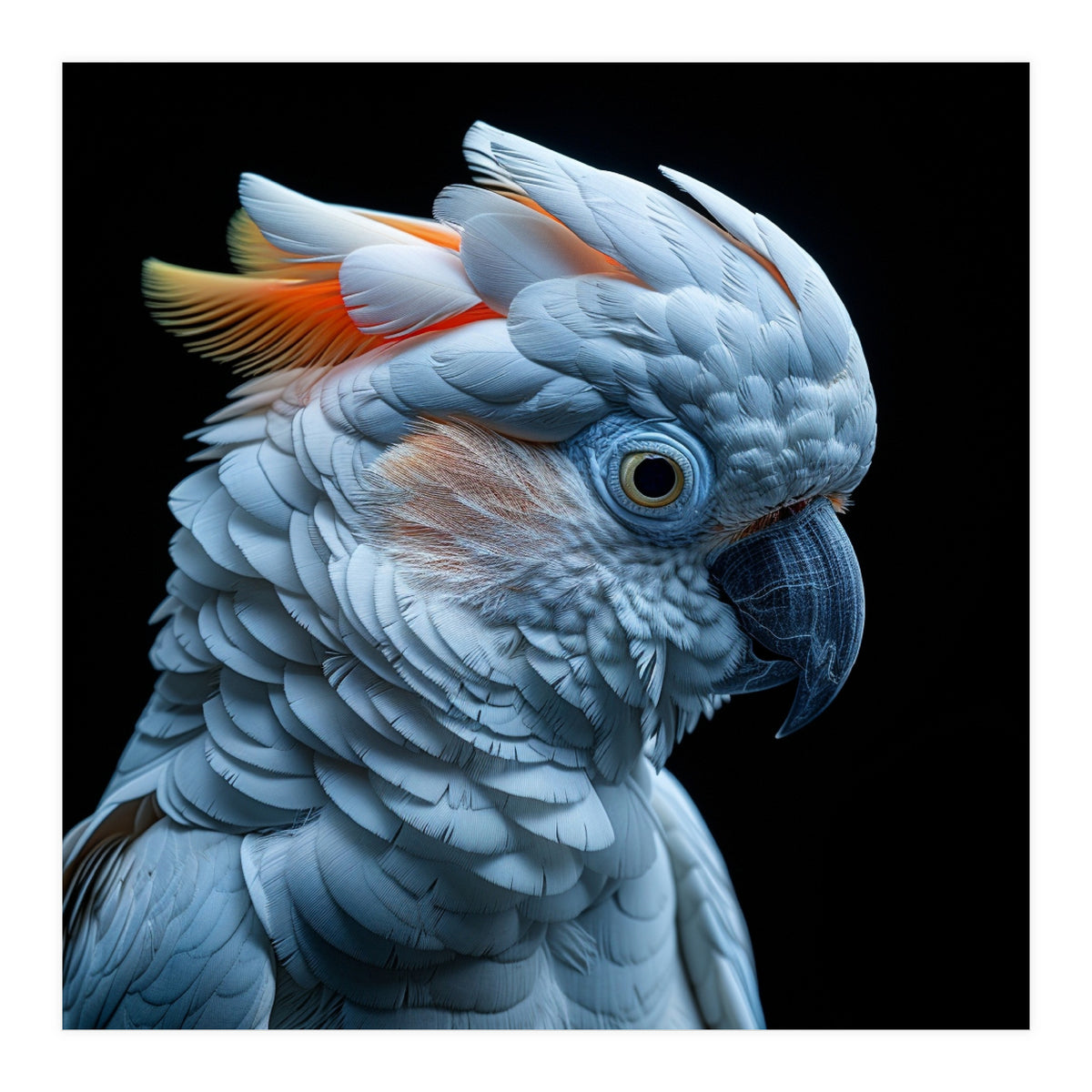 Close Up Of A Cockatoo Parrot Head (Print Only)