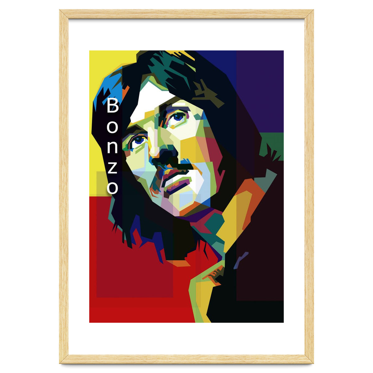 John Bonham Led Zeppelin Pop Art WPAP