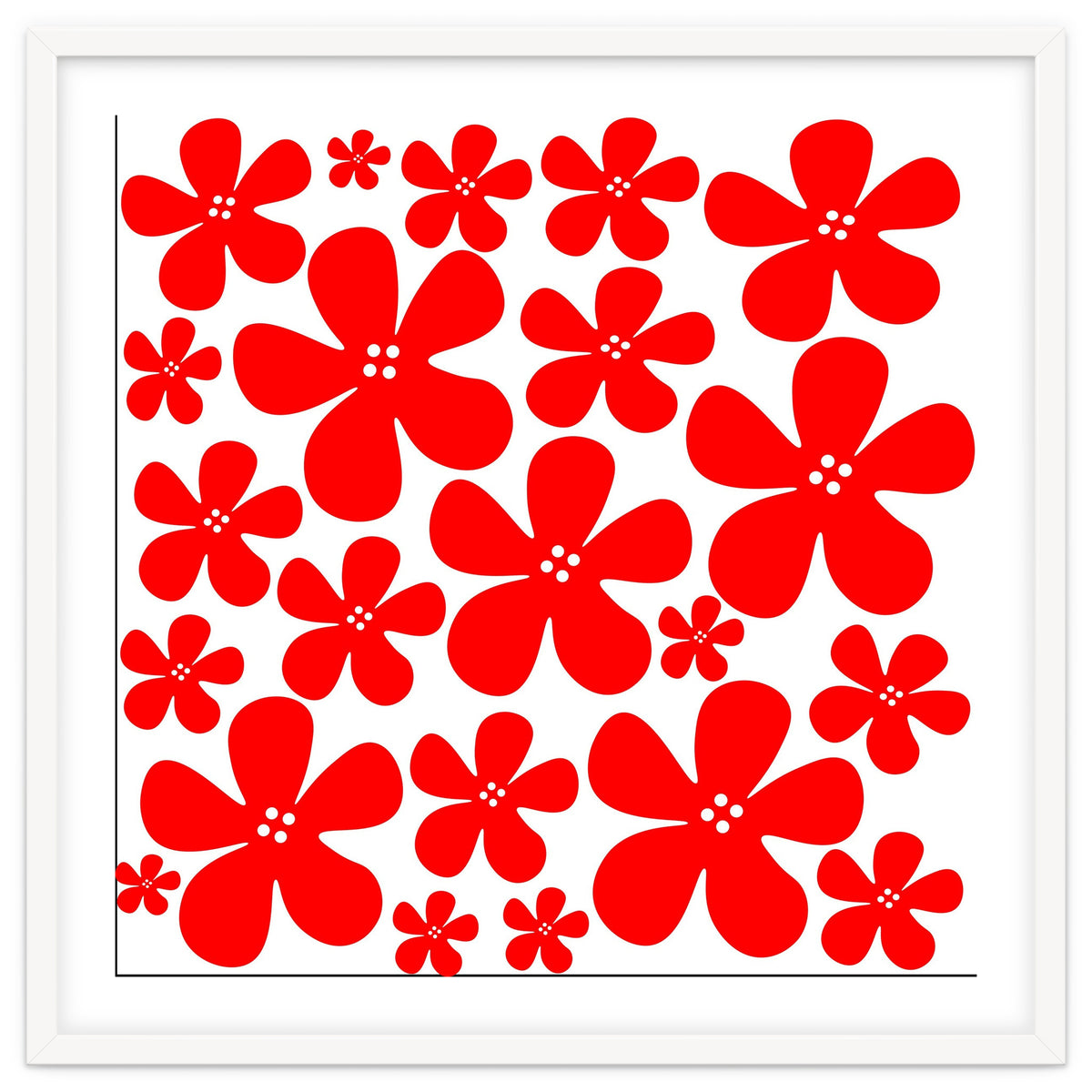 Red Flowers Pattern