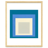 JOSEF ALBERS - HOMAGE TO THE SQUARE: BLUE WHITE GREY thumbnail