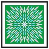 Petal Burst - green, blue, beige thumbnail