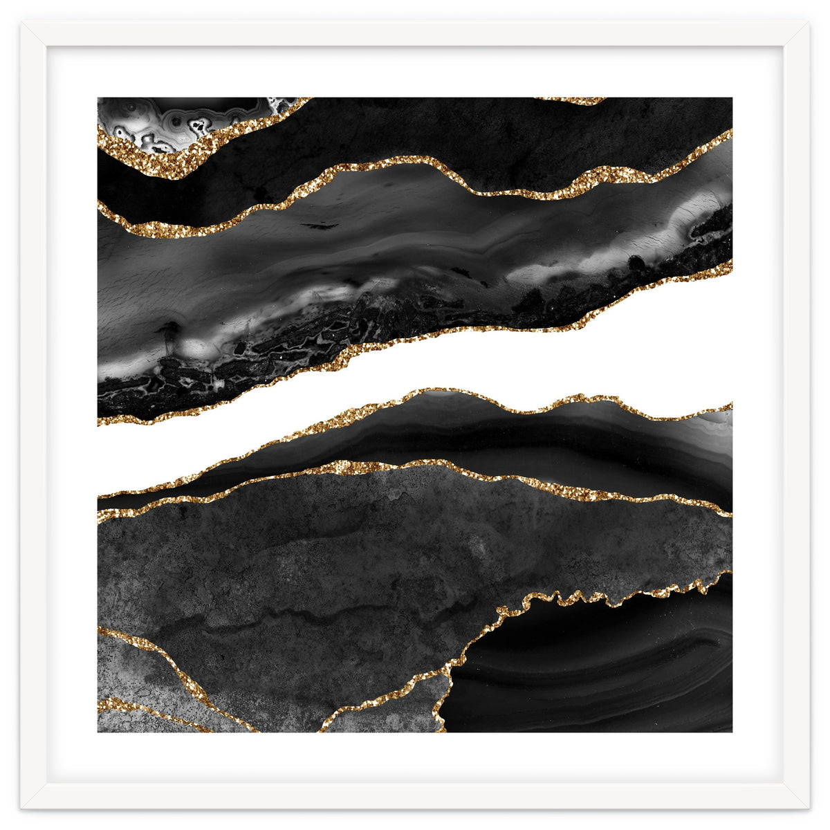 Black & Gold Agate Texture 08