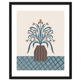 Earthy Modern Vase with Florals thumbnail