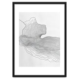 Abstract Black And White Organic Flowing Lines Pattern thumbnail