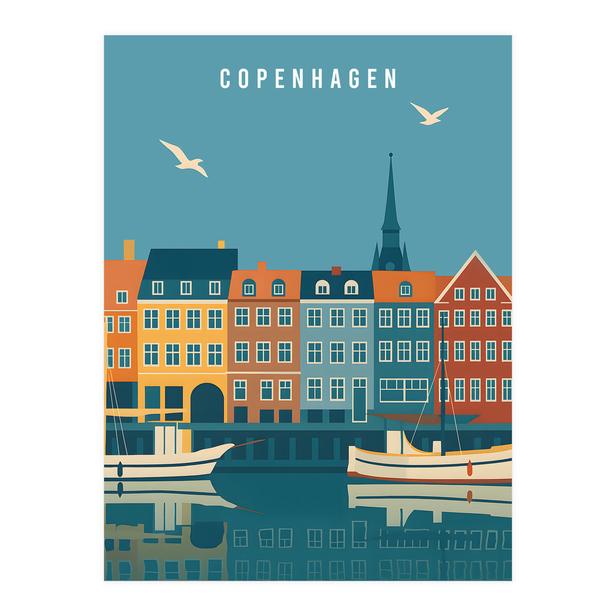 Copenhagen Denmark Scandinavian Design (Print Only)