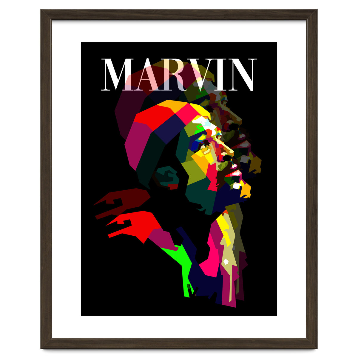 Marvin Gaye RNB Singer Pop Art WPAP