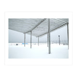 Sunshade site in the winter beach (Print Only) thumbnail