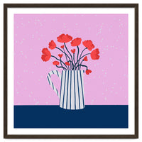 Poppies – pink and blue